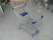 Cina Seng Disepuh 80L Supermarket Shopping Trolley Dengan Bottom Tray Dan Bagian Plastik perusahaan