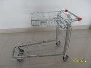 Cina Low Carbon Steel Warehouse Cargo Trolley / Moving Trolley 20.5kg Weight 1245x535x935mm perusahaan