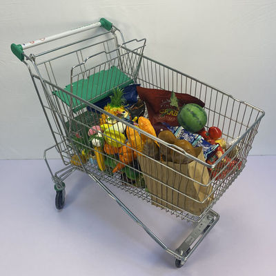 Beli 180L Penyimpanan toko umum Trolley Belanja Supermarket Pasar Eropa Chrome online manufacture