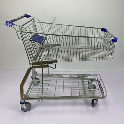 Beli Troli Supermarket Galvanis Travellator Troli Belanja Logam Roda online manufacture