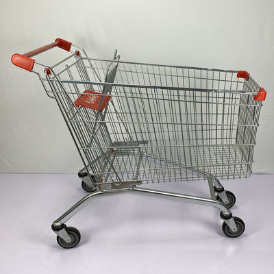 Beli Troli Supermarket Kapasitas Besar 240L Gerobak Tangan Gaya Eropa Untuk Belanja Keluarga Keranjang Logam dengan Kursi Anak online manufacture