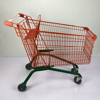 Beli 210L Trolley Belanja Ringan Tipe Eropa Komersial Keranjang Belanja Dengan Kursi Anak online manufacture