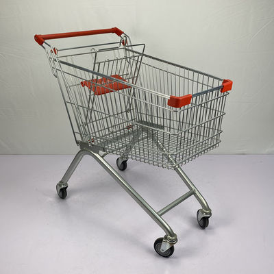 Beli Gaya Eropa 125L Q195 Steel Supermarket Trolley Cart Dengan Kursi Anak online manufacture