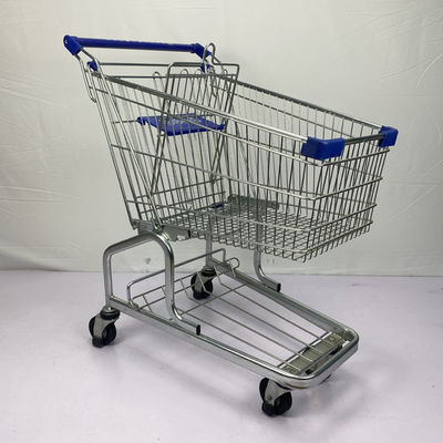 Beli German Style 100L Convenience Retail Chain Supermarket Metal Trolley dengan 3 Blades Elevator Wheels Manufacturer online manufacture