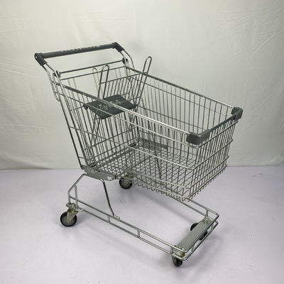 Beli 125L Keranjang Belanja Logam Konvensional Trolley Grocery Cart Australian Style PU Wheels Sertifikat CE online manufacture