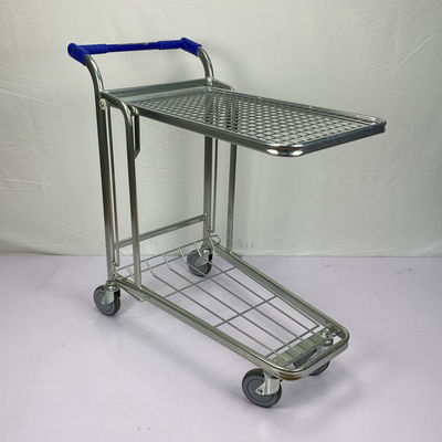 Beli Double Decker Flatbed Heavy Duty Warehouse Trolley Kapasitas 200Kg Logo Disesuaikan online manufacture