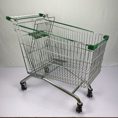 Beli Super Besar 275L Grocery Shopping Trolley Q195 Steel Metal Shopping Cart online manufacture