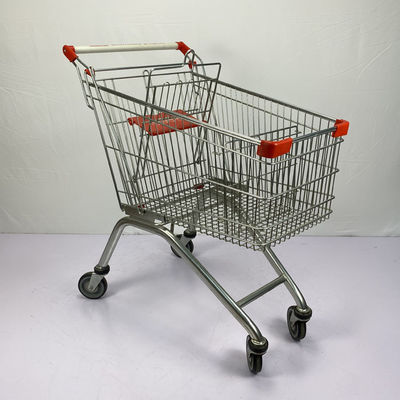 Beli 125L Keranjang Belanja Eropa Powder Coating Supermarket Basket Trolley Sertifikat SGS online manufacture