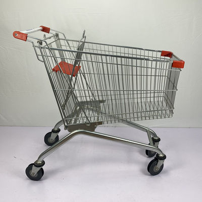 Beli Gaya Eropa Disesuaikan Troli Belanja Trolley 150L Metal Supermarket Trolley Powder Coating online manufacture