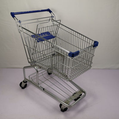 Beli 125L Ukuran Biasa Supermarket Metal Trolley Powder Coating Warehouse Shopping Trolley online manufacture