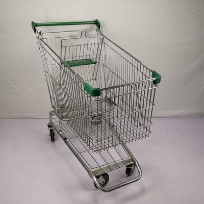 Beli PU Wheels Grocery Shopping Trolley 210L Metal Shopping Cart Dengan Chassis Minuman online manufacture
