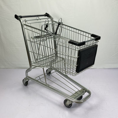 Beli American Style Metal Grocery Shopping Trolley Kapasitas Pemuatan 110Kg Dengan Versi Iklan Logo online manufacture
