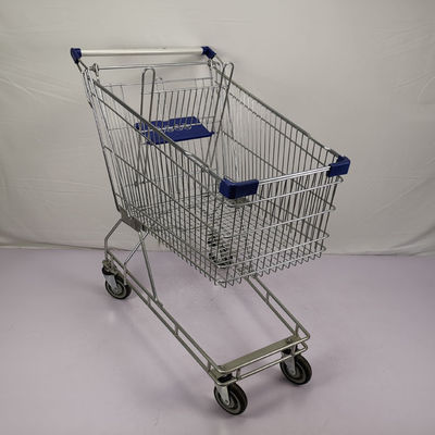 Beli Serbaguna Q195 Steel Shopping Cart 125L Supermarket Metal Wire Trolley online manufacture
