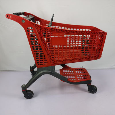 Beli Troli Keranjang Plastik Supermarket Ringan Dengan Partisi Plastik OEM ODM online manufacture