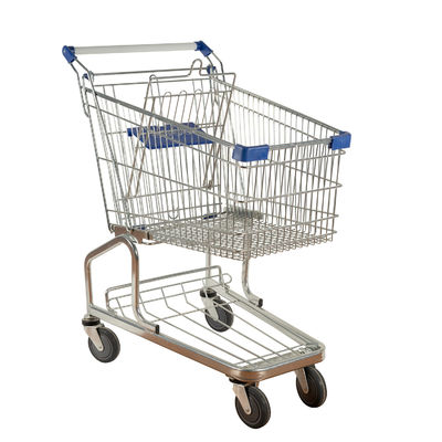 Beli Troli Belanja Supermarket Jerman 125L Trolley Kawat Logam Dapat Disesuaikan online manufacture