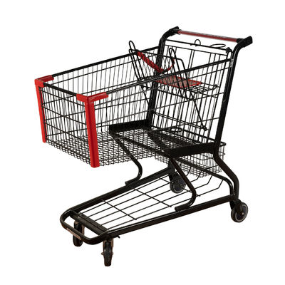 Beli 125L Black Metal Keranjang Belanja Ringan Trolley EN BS 1929 online manufacture