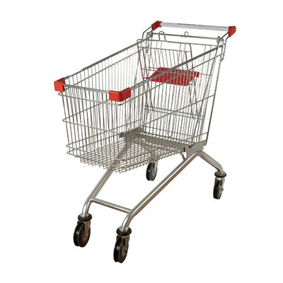 Beli Keranjang Logam 125L Keranjang Belanja Eropa Trolley Kelontong Anti Pencurian online manufacture