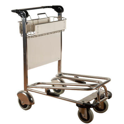 Beli Troli Bagasi Bandara Stainless Steel CE Dengan Trolley Penumpang Bandara Handbreak online manufacture