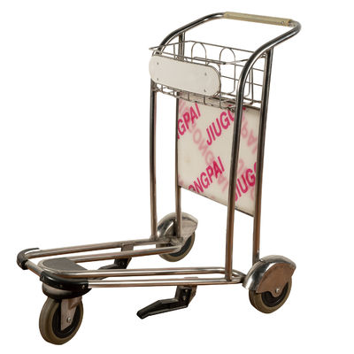 Beli Toko Bebas Pajak Troli Bagasi Perjalanan Trolley Bagasi Stainless Steel Tiga Roda online manufacture