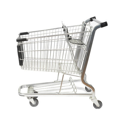 Beli American Style 125L Keranjang baja Disesuaikan Keranjang Belanja Supermarket Dengan Papan Iklan online manufacture