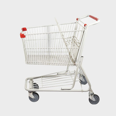 Beli 100L American Style Metal Shopping Trolley Trolley Grocery Trolley Grey White Dengan Roda TENTE online manufacture