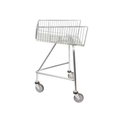 Beli Dinonaktifkan Troli Belanja Dangkal Trolley Dengan Roda Eskalator Dorong Sepanjang Galvanis online manufacture