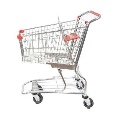Beli Keranjang Belanja Logam Galvanis Supermarket Baja Keranjang Belanja Americana 60L online manufacture