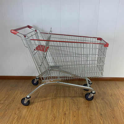Beli 240L toko kelontong CE sertifikat lift roda baja keranjang belanja online manufacture