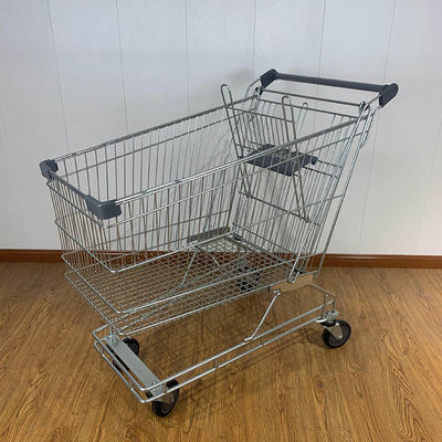 Beli 240L gaya Australia general purpose trolley supermarket dengan bagian plastik abu-abu online manufacture
