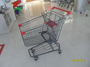Custom Logo Grocery Shopping Trolley Untuk Toko Distribusikan Logam 125L