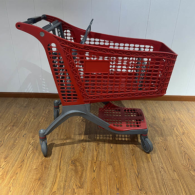 Beli 130L Cina Semua Plastik Push Trolley Keranjang belanja plastik online manufacture