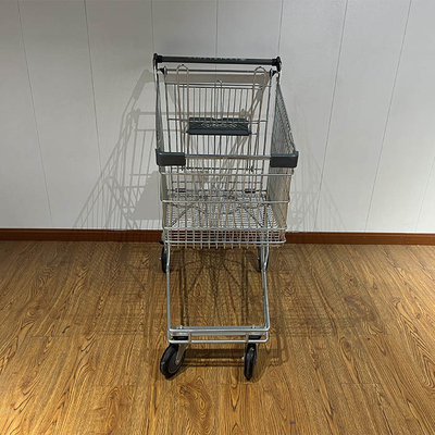 Beli 125L Australian supermarket shopping cart with grey plastic parts chain store shopping cart CE online manufacture