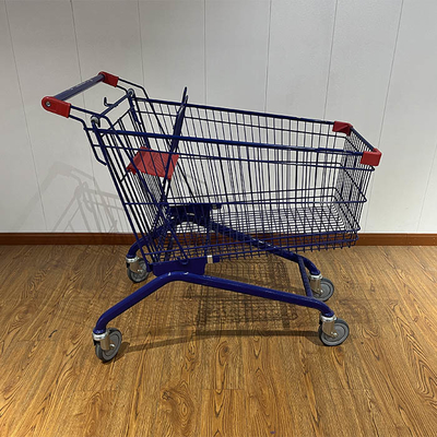 Beli Toko Umum 180L Sertifikat CE Roda Lift Kereta Belanja Baja online manufacture