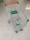 Profesional 125 Liter Wire Grocery Cart Dengan Wire Mesh Base Grid, ROHS