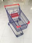 KLO - Y-75L Wire Shopping Cart Dengan Mudah Mendorong Menangani Dan Bagian Plastik Merah