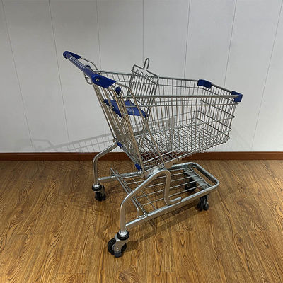 Beli 100L tipe Jerman toko kelontong Rolling Trolley ISO9001 Metal Shopping Trolley pembuatan online