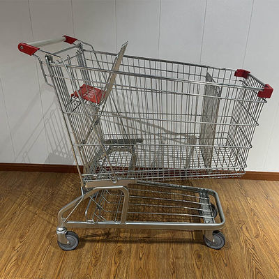 Beli 240L Storage Convenience Store Grocery Carts Durable German type Supermarket Shopping Trolley pembuatan online
