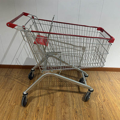 Beli 100L European Style Shopping Trolley with CE Certification Metal Supermarket Carts pembuatan online