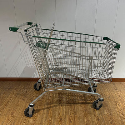 Beli Hot Sale Supermarket Metal European Shopping Trolley dengan Roda PU pembuatan online