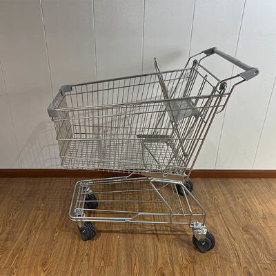 Beli 4 Roda Asia Metal Supermarket Retail Hand Shopping Cart Trolley pembuatan online
