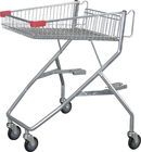 80L - 120L Lower Metal Basket Disabled Shopping Trolley Untuk Kursi roda