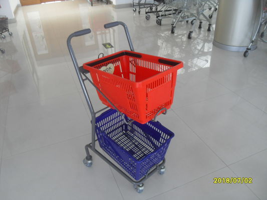 4 Swivel 3 Inch PVC Kastor Supermarket Belanja Troli Digunakan Dalam Toko Kecil