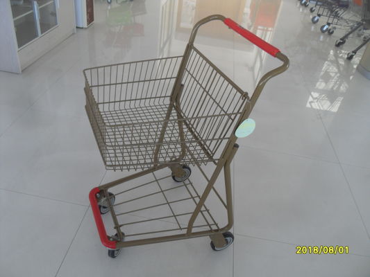 Cina 40L Folding Grocery Shopping Trolley Q195 Baja Karbon Rendah Untuk Supermarket pabrik