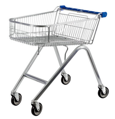 Cina American Style 71L UK Shopping Cart Dengan Base Grid, Trolley Shopping Shop pabrik